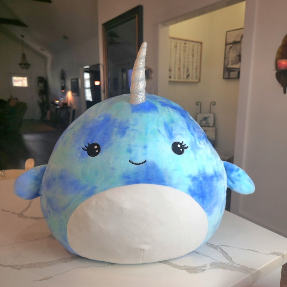 Squishmallows 16" Berna The Narwhal - Ultrasoft Stuffed Animal Plush Toy